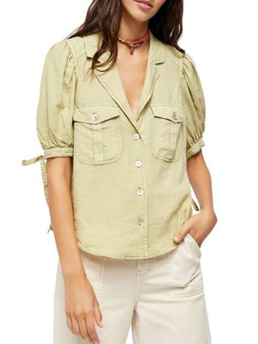 Free People Safari Babe Top Size Small - Picture 1 of 5